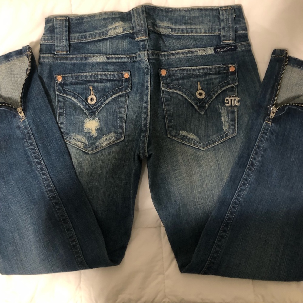 Miss Me Ankle Zip Crop Skinny Jeans